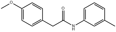 2-(4-methoxyphenyl)-N-(3-methylphenyl)acetamide Struktur