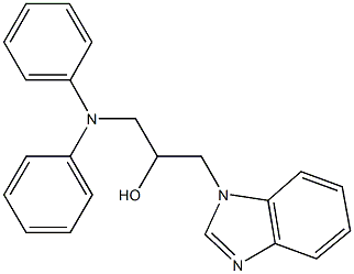 1-(1H-benzimidazol-1-yl)-3-(diphenylamino)-2-propanol 结构式