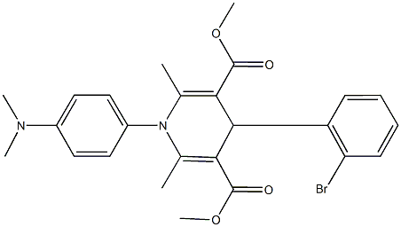 300717-53-7 dimethyl 4-(2-bromophenyl)-1-[4-(dimethylamino)phenyl]-2,6-dimethyl-1,4-dihydro-3,5-pyridinedicarboxylate