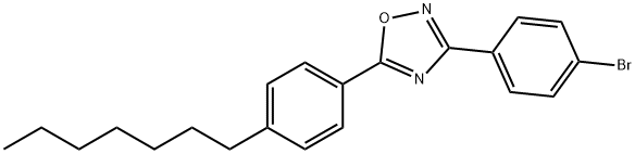 3-(4-bromophenyl)-5-(4-heptylphenyl)-1,2,4-oxadiazole,300718-92-7,结构式