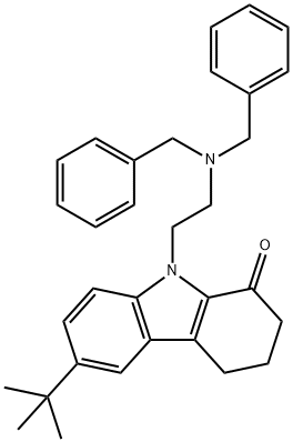 6-tert-butyl-9-[2-(dibenzylamino)ethyl]-2,3,4,9-tetrahydro-1H-carbazol-1-one|