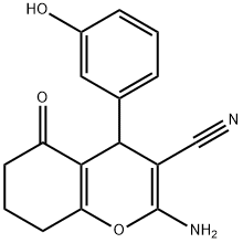 300805-70-3 2-amino-4-(3-hydroxyphenyl)-5-oxo-5,6,7,8-tetrahydro-4H-chromene-3-carbonitrile