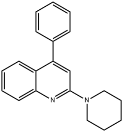 4-phenyl-2-(1-piperidinyl)quinoline Structure