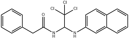 2-phenyl-N-[2,2,2-trichloro-1-(2-naphthylamino)ethyl]acetamide|