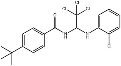 301196-00-9 4-tert-butyl-N-[2,2,2-trichloro-1-(2-chloroanilino)ethyl]benzamide