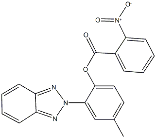 2-(2H-1,2,3-benzotriazol-2-yl)-4-methylphenyl 2-nitrobenzoate Structure