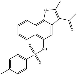 N-(3-acetyl-2-methylnaphtho[1,2-b]furan-5-yl)-4-methylbenzenesulfonamide Structure