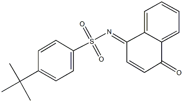 4-tert-butyl-N-(4-oxo-1(4H)-naphthalenylidene)benzenesulfonamide Struktur