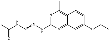 N''-acetyl-N-(7-ethoxy-4-methyl-2-quinazolinyl)guanidine Struktur