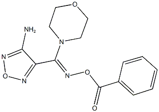 4-[[(benzoyloxy)imino](4-morpholinyl)methyl]-1,2,5-oxadiazol-3-ylamine Structure
