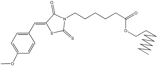 undecyl 6-[5-(4-methoxybenzylidene)-4-oxo-2-thioxo-1,3-thiazolidin-3-yl]hexanoate Structure