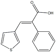 2-phenyl-3-(3-thienyl)acrylic acid Struktur