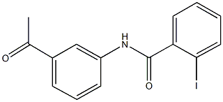 N-(3-acetylphenyl)-2-iodobenzamide Struktur