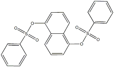 5-[(phenylsulfonyl)oxy]-1-naphthyl benzenesulfonate Struktur