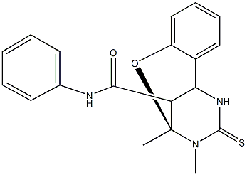 (9S)-9,10-dimethyl-N-phenyl-11-thioxo-8-oxa-10,12-diazatricyclo[7.3.1.0~2,7~]trideca-2,4,6-triene-13-carboxamide Structure
