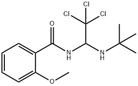 N-[1-(tert-butylamino)-2,2,2-trichloroethyl]-2-methoxybenzamide,302928-42-3,结构式