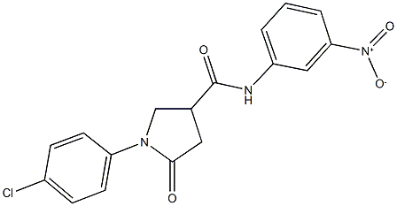 303066-98-0 1-(4-chlorophenyl)-N-{3-nitrophenyl}-5-oxopyrrolidine-3-carboxamide