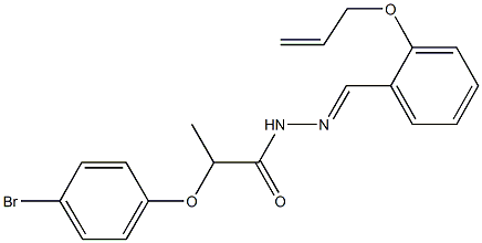 N'-[2-(allyloxy)benzylidene]-2-(4-bromophenoxy)propanohydrazide Structure