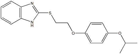 2-{[2-(4-isopropoxyphenoxy)ethyl]sulfanyl}-1H-benzimidazole Struktur