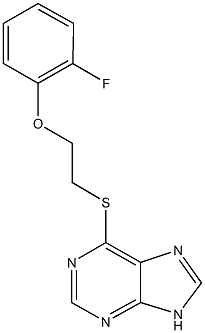 2-fluorophenyl 2-(9H-purin-6-ylsulfanyl)ethyl ether Structure