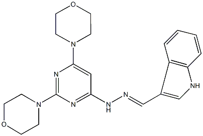 303223-28-1 1H-indole-3-carbaldehyde (2,6-dimorpholin-4-ylpyrimidin-4-yl)hydrazone