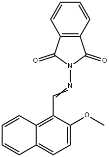 2-{[(2-methoxy-1-naphthyl)methylene]amino}-1H-isoindole-1,3(2H)-dione,303772-01-2,结构式