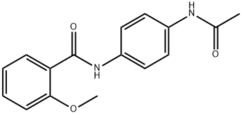 N-[4-(acetylamino)phenyl]-2-methoxybenzamide Structure
