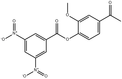 303972-02-3 4-acetyl-2-methoxyphenyl 3,5-bisnitrobenzoate