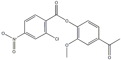 303972-04-5 4-acetyl-2-methoxyphenyl 2-chloro-4-nitrobenzoate