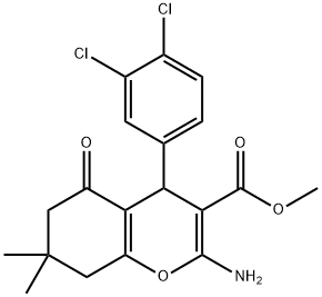 303984-07-8 methyl 2-amino-4-(3,4-dichlorophenyl)-7,7-dimethyl-5-oxo-5,6,7,8-tetrahydro-4H-chromene-3-carboxylate
