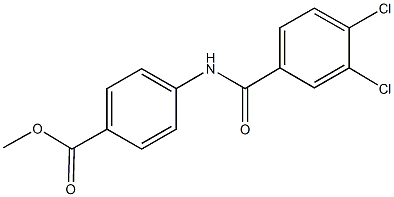 methyl 4-[(3,4-dichlorobenzoyl)amino]benzoate Struktur