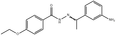 N'-[1-(3-aminophenyl)ethylidene]-4-ethoxybenzohydrazide Struktur