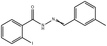 2-iodo-N'-(3-methylbenzylidene)benzohydrazide Structure