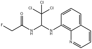 2-fluoro-N-[2,2,2-trichloro-1-(8-quinolinylamino)ethyl]acetamide Struktur