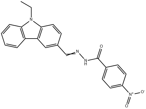N'-[(9-ethyl-9H-carbazol-3-yl)methylene]-4-nitrobenzohydrazide,304480-71-5,结构式