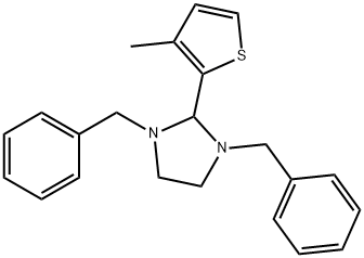 1,3-dibenzyl-2-(3-methyl-2-thienyl)imidazolidine Structure