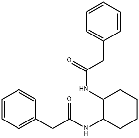 2-phenyl-N-{2-[(phenylacetyl)amino]cyclohexyl}acetamide Struktur