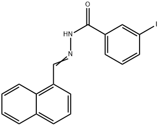 3-iodo-N'-(1-naphthylmethylene)benzohydrazide 结构式