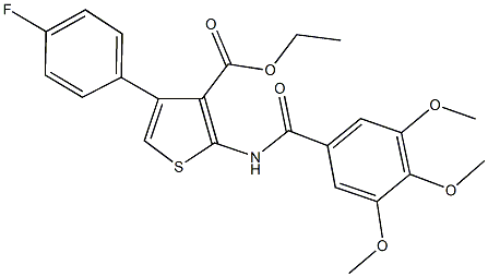 304863-43-2 ethyl 4-(4-fluorophenyl)-2-[(3,4,5-trimethoxybenzoyl)amino]-3-thiophenecarboxylate