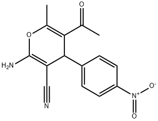 304868-17-5 5-acetyl-2-amino-4-{4-nitrophenyl}-6-methyl-4H-pyran-3-carbonitrile