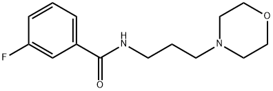 3-fluoro-N-[3-(4-morpholinyl)propyl]benzamide Structure