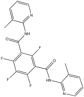 2,4,5,6-tetrafluoro-N~1~,N~3~-bis(3-methyl-2-pyridinyl)isophthalamide Struktur