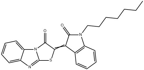 304893-29-6 2-(1-heptyl-2-oxo-1,2-dihydro-3H-indol-3-ylidene)[1,3]thiazolo[3,2-a]benzimidazol-3(2H)-one
