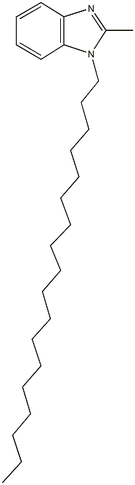 2-methyl-1-octadecyl-1H-benzimidazole Struktur