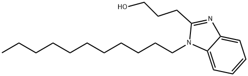 3-(1-undecyl-1H-benzimidazol-2-yl)-1-propanol Struktur