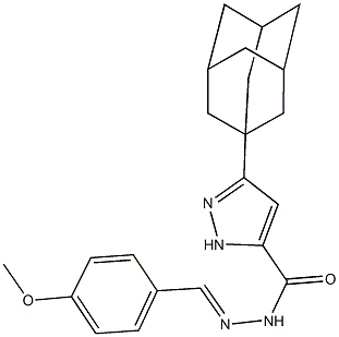 3-(1-adamantyl)-N'-(4-methoxybenzylidene)-1H-pyrazole-5-carbohydrazide|