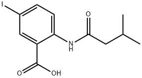 5-iodo-2-[(3-methylbutanoyl)amino]benzoic acid Structure