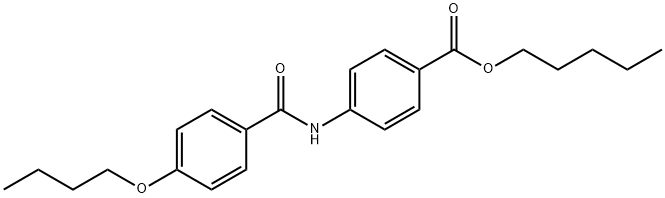 pentyl 4-[(4-butoxybenzoyl)amino]benzoate Structure