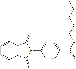 pentyl 4-(1,3-dioxo-1,3-dihydro-2H-isoindol-2-yl)benzoate 化学構造式