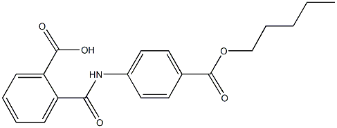 2-({4-[(pentyloxy)carbonyl]anilino}carbonyl)benzoic acid Struktur